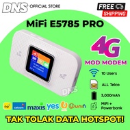[LOCAL STOK] 4G LTE Pocket WiFi E5785 PRO Mini WiFi MiFi 150Mbps Unlimited Hotspot Travel LCD Siap Mod Wireless Wifi Router Tethering Support Unlimited Internet