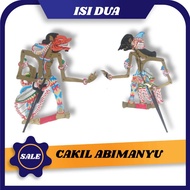 A Pair Of CAKIL And Abhimanyu Puppet Figures Puppet Leather Puppet Material Duplex Cardboard Paper