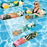 Pool Floats - 2 Pack Inflatable Pool Floats Rafts, Pool Floats Adult Size, 4-in-1 Floats for Swimmin