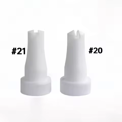 Replacement Powder Coating Gun Spray Nozzle for PT-20 /PT-21 PTFE Flat Jet Nozzle PT-22