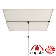Doppler Balcony Sunshade Parasol (White) - [Made in Austria] UV protection 50+