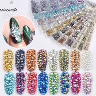 1pack Mixed Size AB Color 3D Nail Art Rhinestone Decorations ss4-ss16 Flatback Glass Gems Design Man