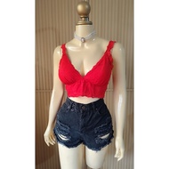 (M) Aerie Red Lace Bralette