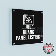 ACRYLIC SIGN BOARD ELECTRICAL PANEL ROOM