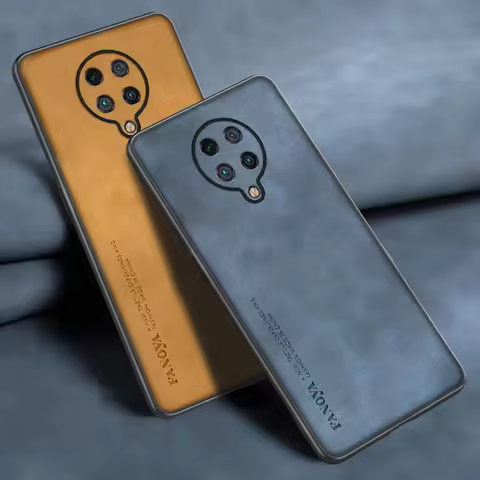 Luxury PU Leather Case For Xiaomi Poco F2 Pro Mix 4 Cover Business Protection Silicone Phone Case Fo