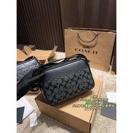 COACH COACH Graham GRAHAM 23 Brand Logo Adjustable Shoulder Strap Cowhide Shoulder Messenger Bag 23 