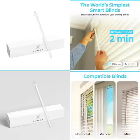 Smart Blind Upgrade Kit: Motorize Your Existing Blinds with Voice Control Compatibility