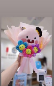 APEACH 花束 畢業公仔花束  💐 畢業公仔花束    春植 /  APEACH / RYAN / TUBE  畢業公仔，韓國正品 畢業 花束 💎 PARTY Birthday Graduatio