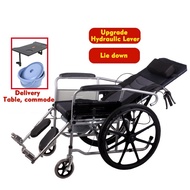 YOULITE Wheelchair Foldable Lightweight Pushchair Elderly Patient Wheelchair