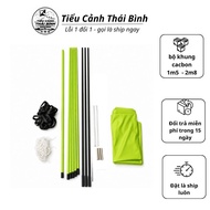 Carbon Spars + Pre-Sanded Shoulder Tips for Flute Kite Frames 1.5m 1.7m 2m 2.5m 2.8m - Song Vân/Dai 