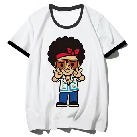 Bruno Mars t-shirt female scene baddie goth manga dollette shirt streetwear goth gothic kawaii emo