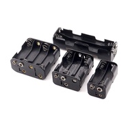 No. 5 Battery Box with Buckle 2/3/4/6/8 Sections Series 3V6V12V Double-Layer Backrest Strap AA Batte