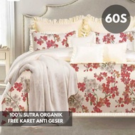 Organic Silk Printing Bed Sheet 60S Size 90x200 100x200 120x200 - 140x200 Queen 160x200 King 180x200