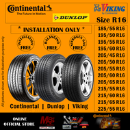 Continental | Dunlop | Viking | Size R16 inch [INSTALLATION 1-3 DAYS]