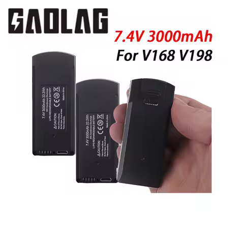 7.4V 3000mAh Rechargeable Battery Pack V168 V198 Spare Part