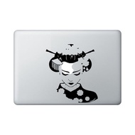 Sticker Aksesoris Laptop Apple Macbook Anime Geisha