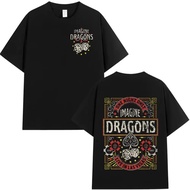 Imagine Dragons Loom World Tour T-Shirt Rock Band Cartoon Men Women High Quality Short Sleeve
