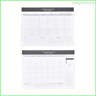 RAN Weekly  Weekly To Do List Notepad with Tear  Sheets Monthly Calendar Pad Hourly Schedule Planner