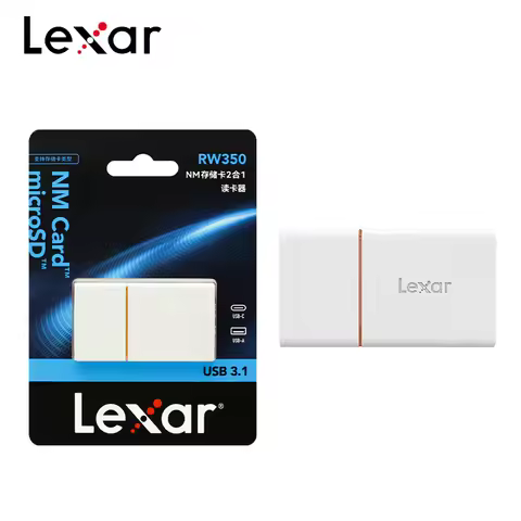 Original Lexar 2 in 1 NM Card Reader High Speed USB 3.1 Micro SD Nano Memory Card Reader With Type C