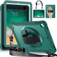 Kids Case For iPad 9.7, iPad 9.7 Heavy Duty Rugged Case with Shoulder Strap &amp; Hand Strap Compatible With iPad 9.7/iPad Air