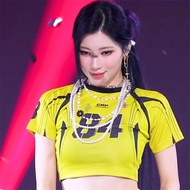 Korea [ CRUMP ] 84-line crop Jersey / Babymonster ASA pick 100% authentic