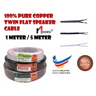 Fajar 0.75mm² 42/0.15 // 23/0.15 // 14/0.14 x 2 Core Speaker Cable Wire 100% Pure Copper