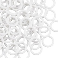 CREATCABIN Pack of 200 White Plastic O Rings for Roman Roller Blinds Connecting Rings Round Rings fo