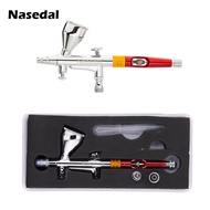 Nasedal New Dual-Action Airbrush 0.3mm 9cc Copper Cup Gravity Feed Sprayer for Nail Art Craft Model 