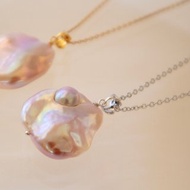 粗項鍊 / 巴洛克珍珠 / 銀色