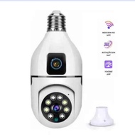 Wifi Dual Lens Security Camera 4k Night Vision Lamp 360 V360 pro