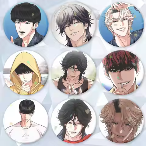 Manhwa L-Lookism Badges Creative Tinplate Button PinsBrooch Badge Clothes Backpack