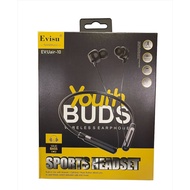 🔥EVISU WIRELESS SOUND BASS SPORTS HEADSET   MODEL UAIR 10
