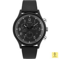 TIMEX TW2T29500 / Men's Analog Watch / MK1 / Chronograph / Quartz / 42mm / Leather Strap / Black / O