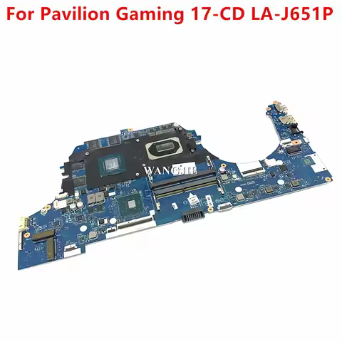 For HP PAVILION GAMING 17-CD Laptop Motherboard GPC70 LA-J651P L92729-601 L92730-001 GTX1650TI 4GB G