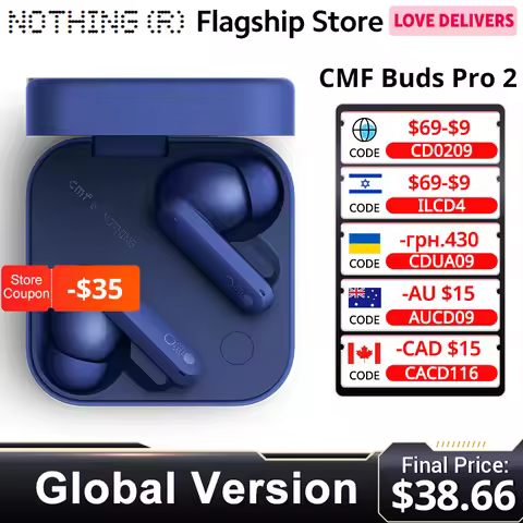 Global Version Nothing CMF Buds Pro 2 By Earphone Bluetooth 5.3 with 50 dB Hybrid Active Noise Cance