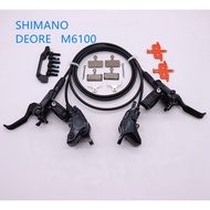 ▩✟❉Shimano Deore M6100 2 Piston Brake Set With G03a Resin Brake Pads Mountain Bikes Hydraulic Disc B