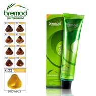 9.33 very light golden intense blonde  Bremod Performance Hair Color ( Brown /3 ) 100ml with oxidizi