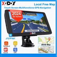 7 inch GPS XGODY J727F 2024 2D/3D latest Southeast Asia free map car GPS navigation 256M+8G truck GP