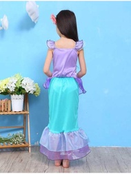 Girls Fancy Mermaid Dress Ariel Princess