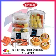 Europace Food Steamer - EFSA121 (1 Year Warranty)