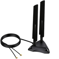 Dual Band 2.4GHz 5GHz 5.8Ghz RP-SMA Gaming WiFi 6E 802.11ac/ax Wireless Antenna with Magnetic Base f