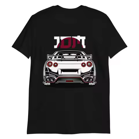 R35 Skyline GTR Rear Tail Lights JDM Short-Sleeve Unisex T-Shirt