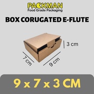 9x7x3 cm CARDBOARD E-FLUTE CORUGATED DIECUT CARDBOARD/ ONLINE PACKING ACCESSORIES/