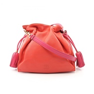 【二手】 LOEWE Flamenco 30 單肩包，RED皮革，女士，二手 B