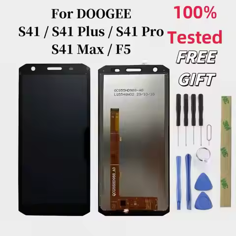 Original Doogee S41 s41pro S41 T s41max S41 plus F5 LCD Display + touch screen repair accessories fo