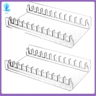 CD Holder 2 Pack Clear Acrylic CD Organizers CD Display Rack Holds for Media Shelf Storage and Organ