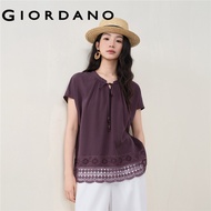 GIORDANO WOMEN Women Stitched Shirt 18346307