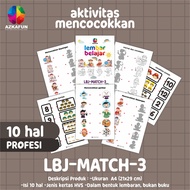 Lembar Belajar Mencocokkan - Worksheet Anak - printable belajar anak