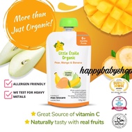 Little Etoile Organic Baby Puree Food For 6 Months + And Above - Pear, Mango & Banana (120g)