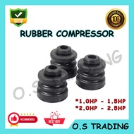 (3PCS/SET) AIRCOND COMPRESSOR MOUNTING BUSH | COMPRESSOR MOUNTING RUBBER 1.0HP-1.5HP/2.0HP-2.5HP